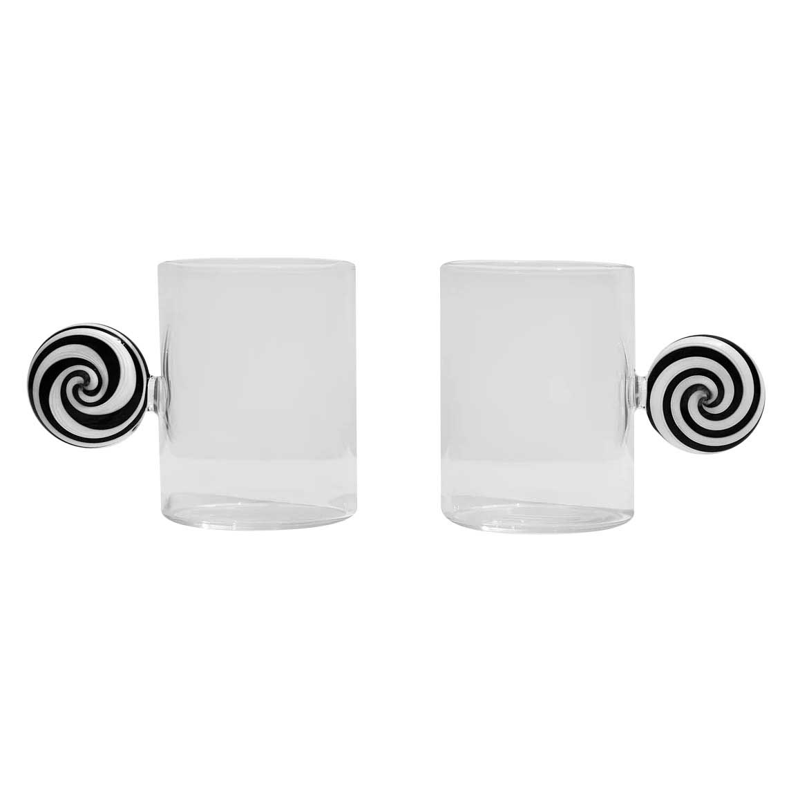 FAZEEK Swirl Espresso Glass Set of 2